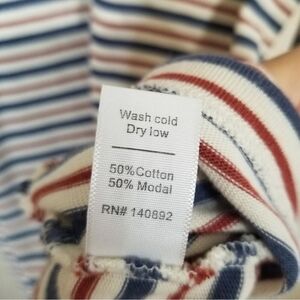 Marine Layer April Striped Knit Long Sleeve Crewneck Sweater Dress Pockets